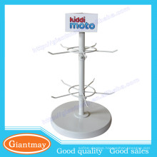 store counter top rotating lipstick metal display stand